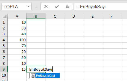 Excel VBA Fonksiyon Yazma ve Çağırma